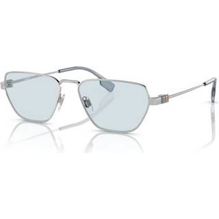 Burberry BE3146 100572 56 Solbriller Mænd Silver - Silver - 56mm