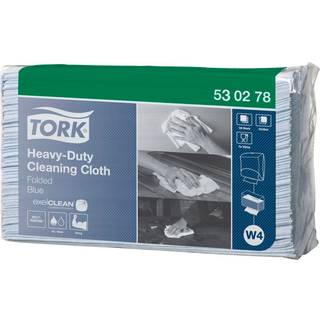 4 x Tork 530279 Heavy-Duty aftørringsklud W4 blå
