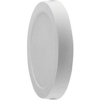 V-Tac 12W LED loftslampe - Ø17cm, Højde: 3cm, hvid kant, inkl. lyskilde - Kulør : Neutral