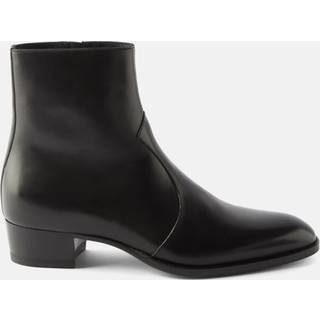 SAINT LAURENT - Wyatt Leather Chelsea Boots - Men - Black - EU 46