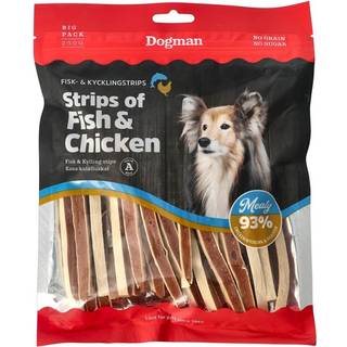 Dogman Strimler af fisk og kylling 250g