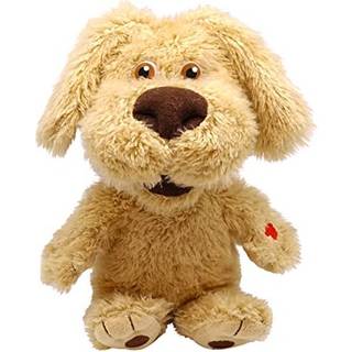 Relsy Official Talking Tom and Friends - Talking Ben 10 Inch Mini Cute Plush med interaktiv talkback Gentagende stemme og lyde udstoppet dyreplys