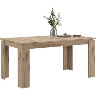 Titan spisebord 160/200 cm inkl. tillægsplade eg dekor.