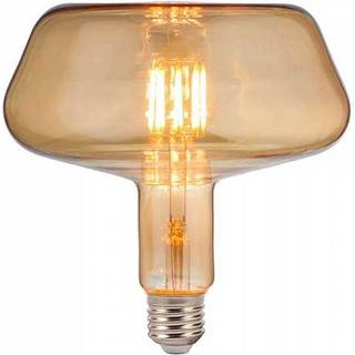 T180 LED Filament Pære 8W E27 - Amber Glas, 1800K - Kulør : Ekstra varm