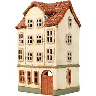 Det Gamle Apotek, Keramik hus, beige, 18 cm | Nr.1222