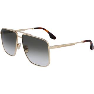 Victoria Beckham Kvinde VB240S 700 Solbriller Metal Guld Grå Firkantet Normal Normal