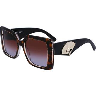 Karl Lagerfeld Kvinde KL6126S 242 Solbriller Acetat Havana Brun Firkantet Normal Normal