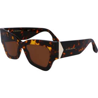 Victoria Beckham Kvinde VB662S 234 Solbriller Acetat Havana Brun Sommerfugl Normal Normal