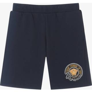 Versace Kids Medusa cotton jersey shorts - blue - Y 12