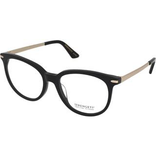 Serengeti Leelee SV593003 52 Briller Kvinder Black - Shiny Black Shiny Gold - 52mm