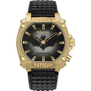Police Forever Batman Black Leather Strap Watch - W44146