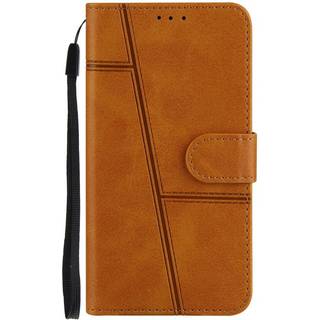 iPhone 8 Plus / 7 Plus Læder Flip Cover m. Pung og Strop - Brun