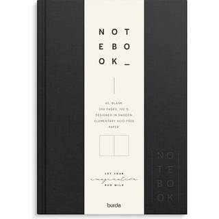 Burde Notebook Textile black unlined A5
