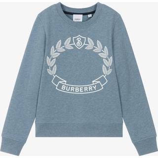 Burberry Kids Printed cotton sweatshirt - blue - Y 10