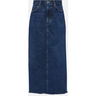 Agolde Hilla denim maxi skirt - blue - XXS-XS