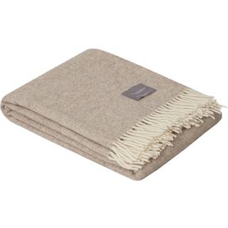 Stackelbergs Wool Fishbone Tæppe 130x170 Cm Lyst Taupe/offwhite - Plaider & Tæpper Uld Off-White - 9126