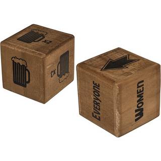 Luksus terninger, drikksepil - 2 stk.