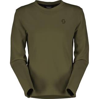 SCOTT Tech Crewneck til Kvinder, Grøn - Størrelse X-Small