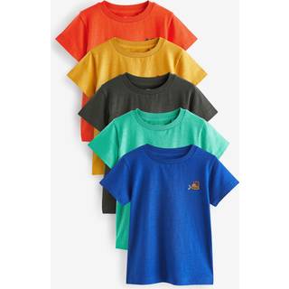 Next Red/Green Short Sleeve T-Shirts 5 Pack (3mths-7yrs)