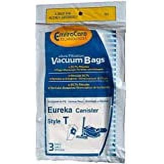 Taskerudskiftningsdel til Eureka Canister Vacuum 970A 970 Series Type T-tasker 3 pk # Sammenlign med del E-61555