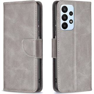 SKALO Samsung A23 5G Flip Cover m. pung i PU-læder - Grå
