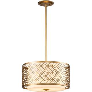 Ziggy hængelampe, Ø 40 cm, guld