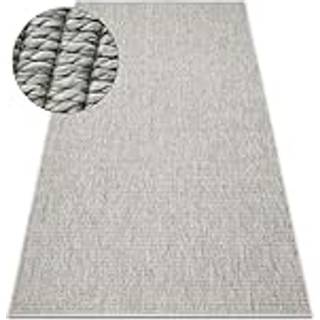 Tæppe ORIGI 3583 grå - fladvævet SISAL snor 155x220 cm