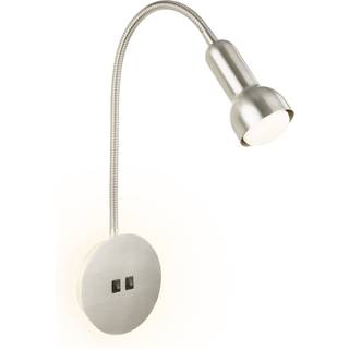 LED-væglampe 2178012 dobbelt switch, mat nikkel