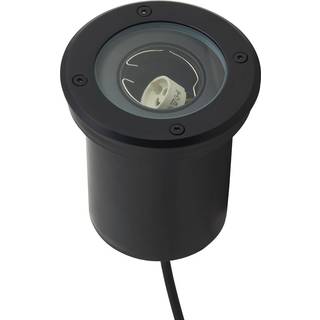 Lindby nedgravningslampe Cliff, Ø 13 cm, rund, sort