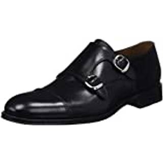 LOTTUSSE Herren Doppelmonkstrap schwarz Glattleder
