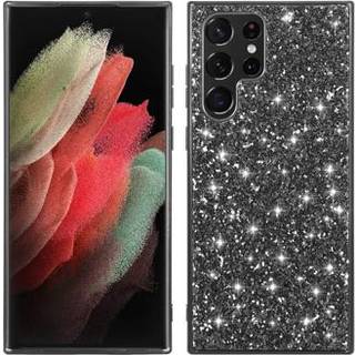 Glitter Series Samsung Galaxy S23 Ultra 5G Hybrid Cover - Sort