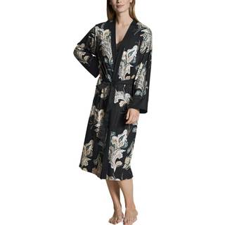 Calida Favourite Seduction Kimono - Black floral - X-Small