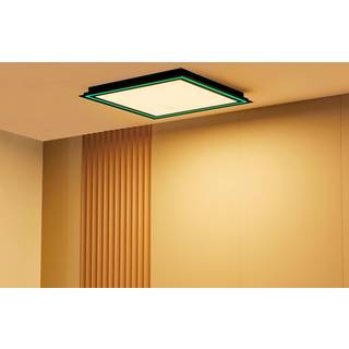 Lucande loftlampe Leicy, sort, 64 cm, RGB, CCT