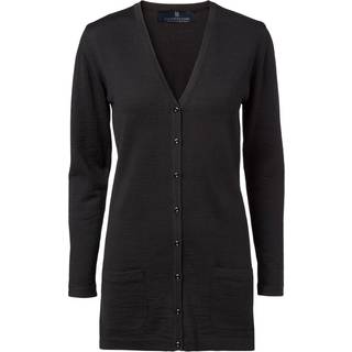 CC55 50138 copenhagen w cardigan v neck buttons tubular long Dame Black M