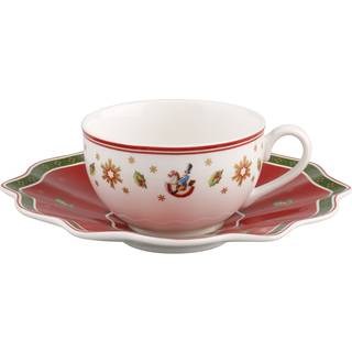 Villeroy & Boch Toy's Delight Kaffekop Med Underkop / Rød - Kaffekopper Porcelæn Hvid - 139082-177004