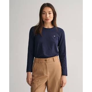 Gant GANT Light Blue Shield Logo Long Sleeve T-Shirt