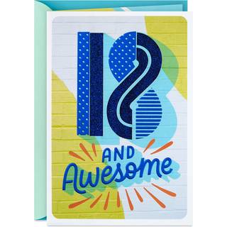 Hallmark 18. fødselsdagskort (18 og fantastisk)