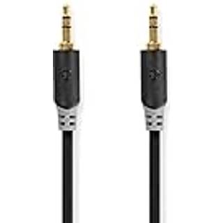 Nedis Stereo Audio kabel | 3.5 mm Hanstik | 3.5 mm Hanstik | Guldplateret | 2.00 m | Runde | Antracit | Box