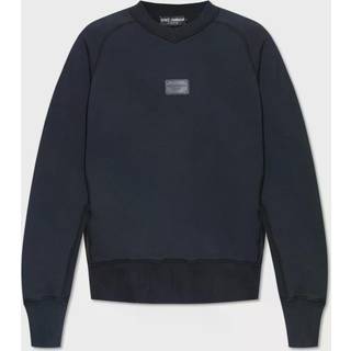 Dolce&Gabbana Logo cotton jersey sweatshirt - blue - EU 52