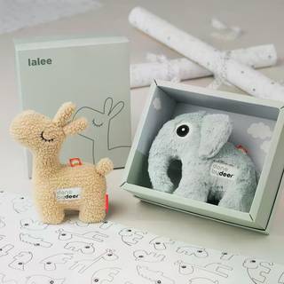 Done by Deer Lalee Gaveæske Med Blødt Legetøj Sand  Sand-OS  Beige  One Size  Unisex