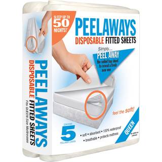 Peelaways | Vandt?t disponible sengelinneder til hjemmepleje og pleje | Absorberende og let at ?ndre 5-lags ark til hjemme hospital senge ?ldre p