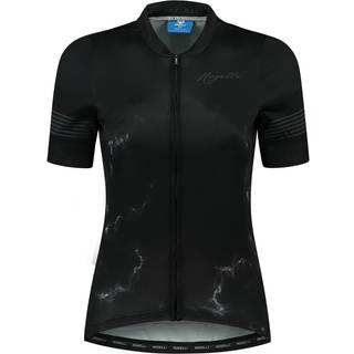 Rogelli Marble Kortærmet Jersey til kvinder Sort / Grå - Størrelse Medium