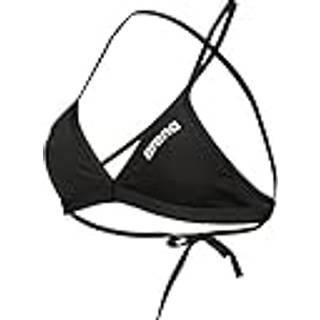 Arena bikini overdel til damer - Solid Tie Back - Sort