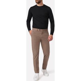 Oscar Jacobson Danwick Cotton Trousers Light Brown