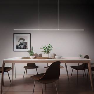 Quitani LED-pendellampe Margita, længde 148 cm, sølv