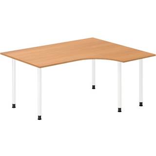 Skrivebord DNA, Bøg 1600x1200 mm Højre I-ben/Hvid