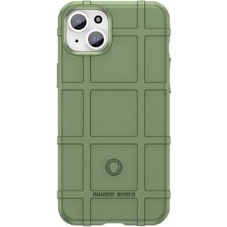 iPhone 15 Plus Rugged Shield Series Håndværker Bagside Cover - Grøn
