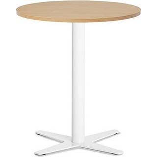 Bord Amy Ø650 mm H752 mm, Bøg laminat Hvidt understel
