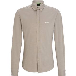 BOSS Green Herren Hemd beige meliert
