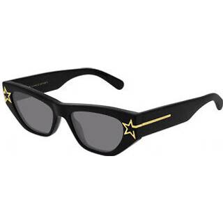 Stella McCartney Kvinde SC0209S 001 Outlet solbriller Acetat Sort Grå Cat Eye Normal